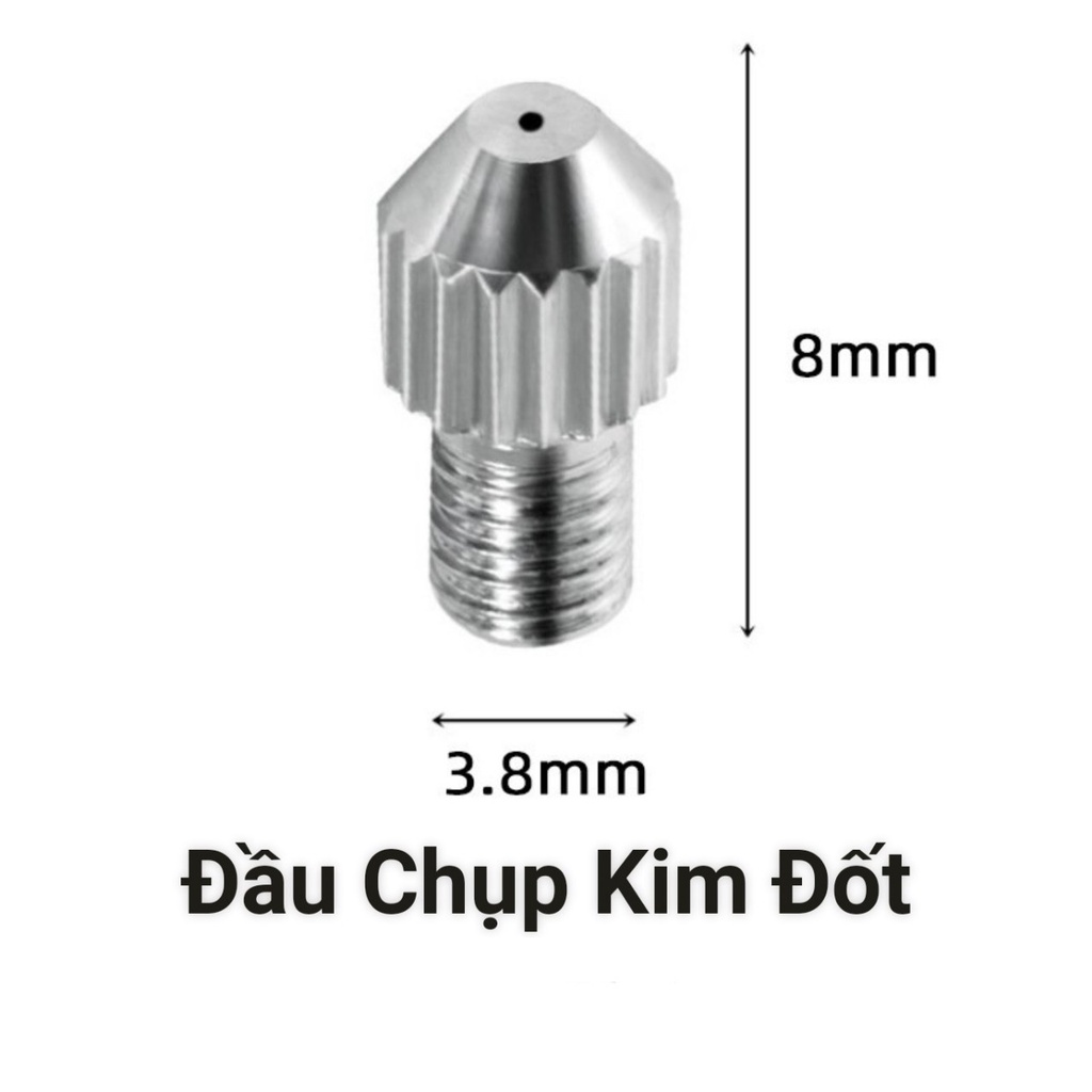Đầu kim đốt nốt ruồi, Đầu kim to, đầu lắp kim máy 5in1, máy đốt mini...