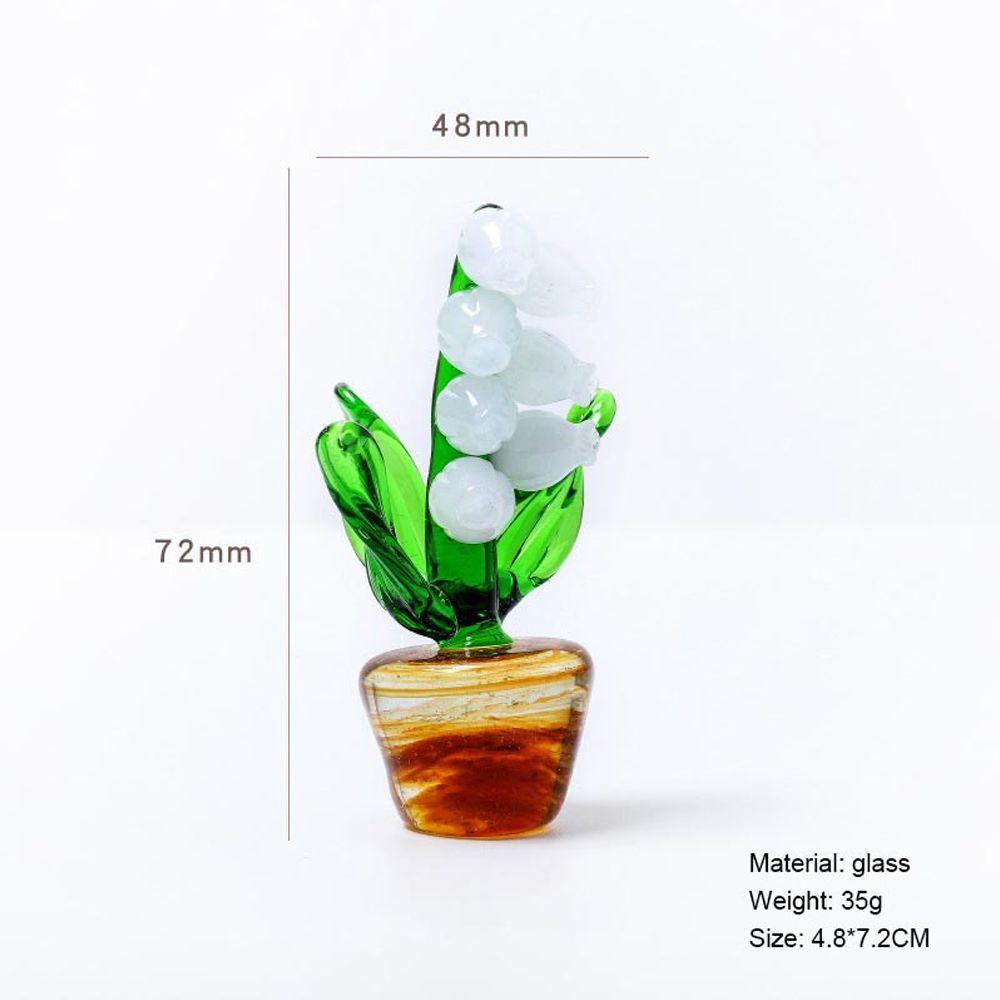 Chậu Hoa Lily Nhân Tạo Handmade Độc Đáo Trang Trí Xe Hơi