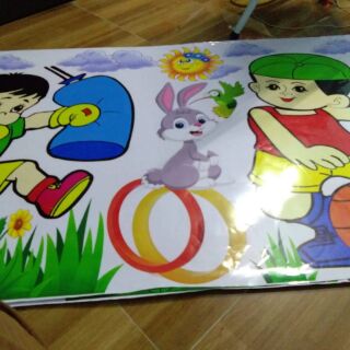 Tranh decan trang trí góc mầm non