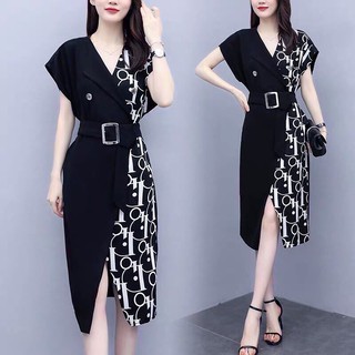 VÁY LỤA PHỐI CHỮ DIOR SIÊU SANG - CV275541