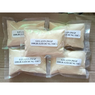 GELATIN PHÁP DẠNG BỘT 100GRAM LÀM CHÈ KHÚC BẠCH, KẸO DẺO  (Gói dùng thử)