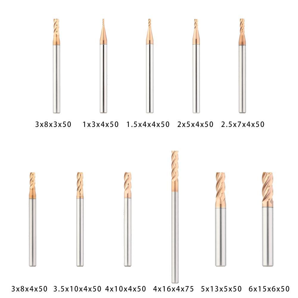 Mũi Cắt 4 Rãnh Dài 50 / 75mm Chất Liệu Hợp Kim Thép Vonfram
