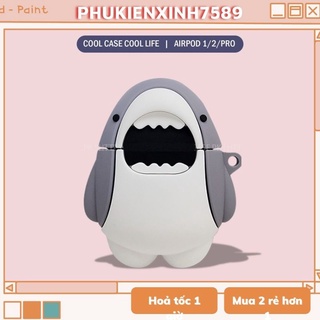 🔥 Case Ap 1/2/3 & Pro 🔥 Freeship 🔥 VỎ BỌC CÁ MẬP CUTE - Cho Tai Nghe Không Dây (Bluetooth) - TGDĐ89