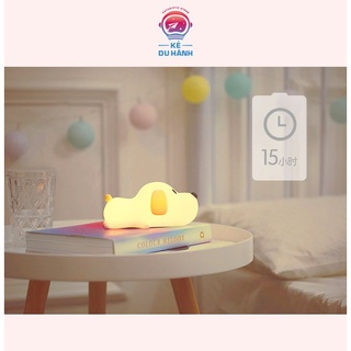 Đèn ngủ silicone Kẻ Du Hành cảm ứng đổi màu hình chú cún cute