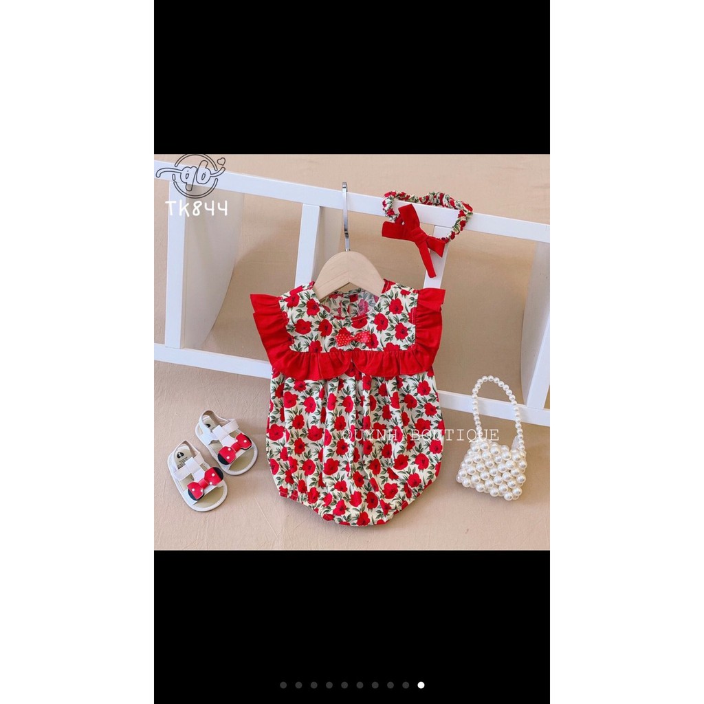 Quần áo bé gái - Set body kèm turban