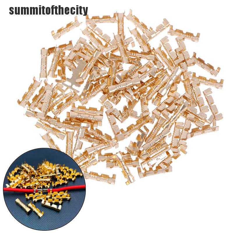 100 Đầu Nối Dây Điện Bằng Đồng 0.5-1.5Mm2 crimp