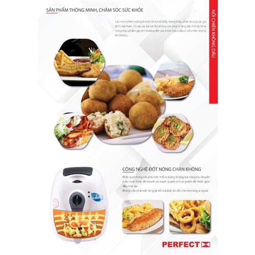 Nồi chiên không dầu Perfect GLA-603 2.5L - Hàng chính hãng