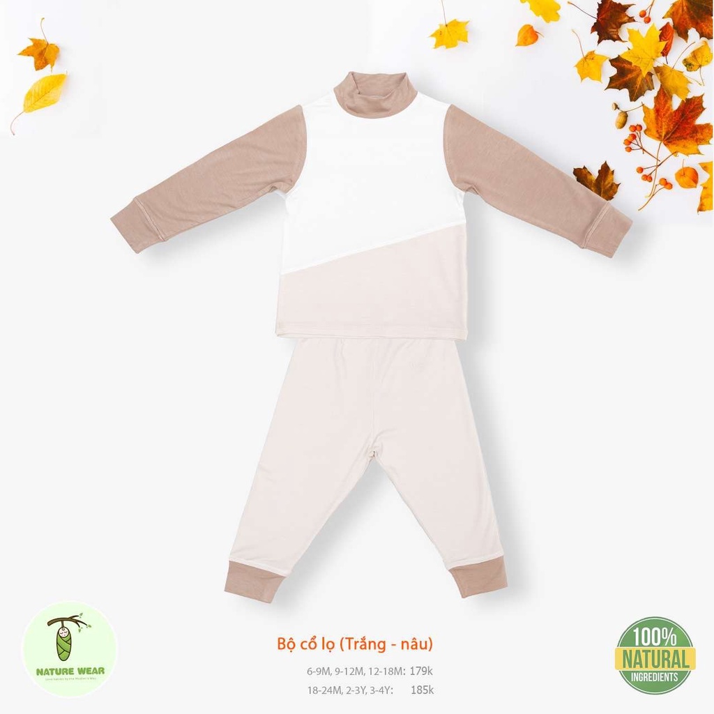 [CHÍNH HÃNG] Bộ cổ lọ chất liệu mềm mại trẻ em Nature Wear