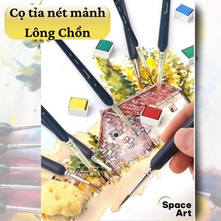 Cọ tỉa, cọ vẽ nét lông chồn spaceart sp001 vẽ màu nước, acrylic nét mảnh