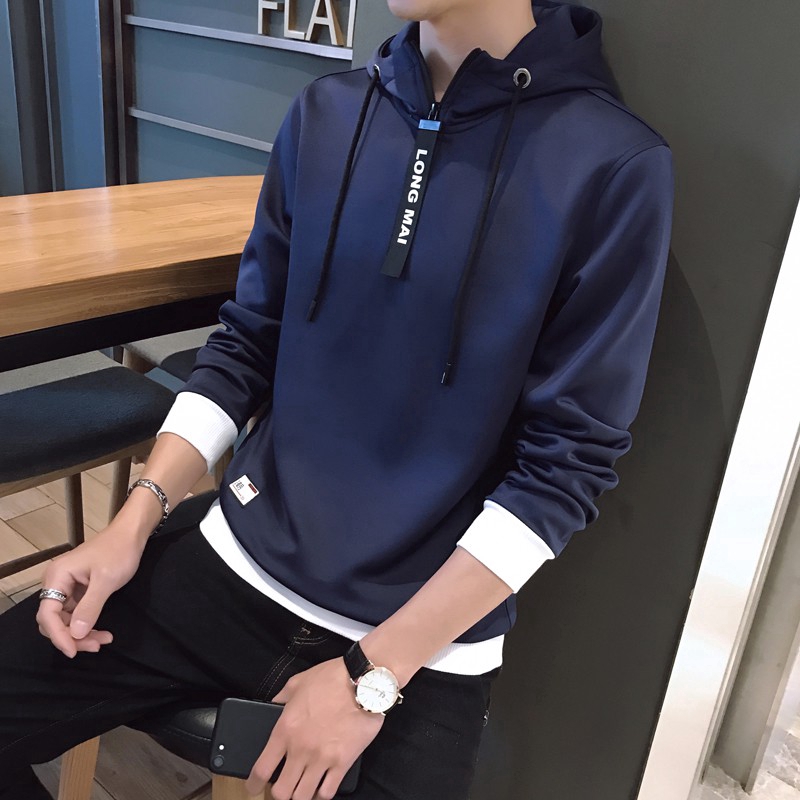 Áo hoodie nam đen in chữ phong cách hip hop | BigBuy360 - bigbuy360.vn