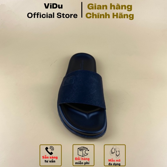 Dép nam thời trang D&amp;G đen ViDu 8809 đơn giản, trẻ trung