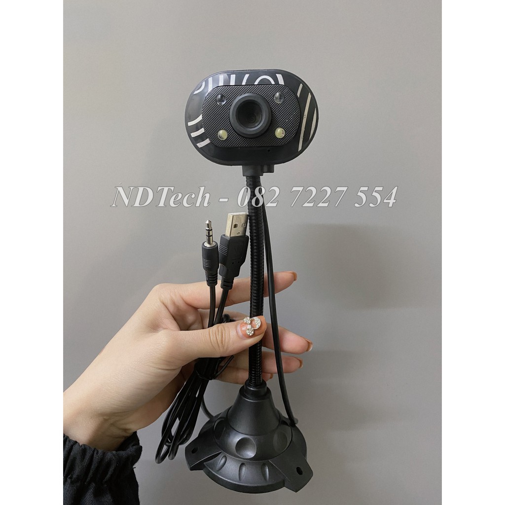 WEBCAM chân cao, có micro HD 720p (Đen) | BigBuy360 - bigbuy360.vn