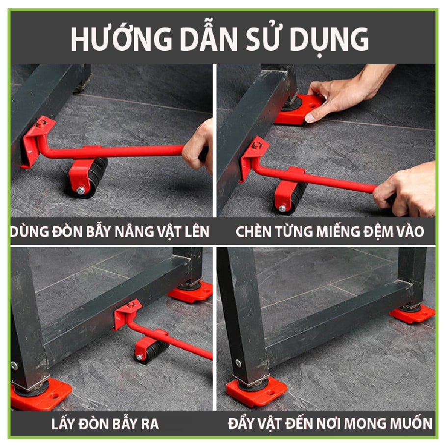 DỤNG CỤ HỖ TRỢ NÂNG VÀ DI CHUYỂN ĐỒ NẶNG SẮT A3 SIÊU KHOẺ SIÊU BỀN.