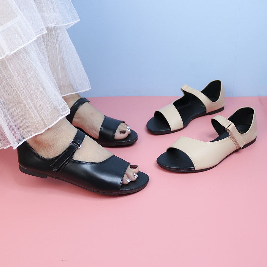 (FREESHIP) Giày sandal bằng quaivòng cổ chân thời trang nữ đi học, công sở, đi dạo, đi chơi thường ngày