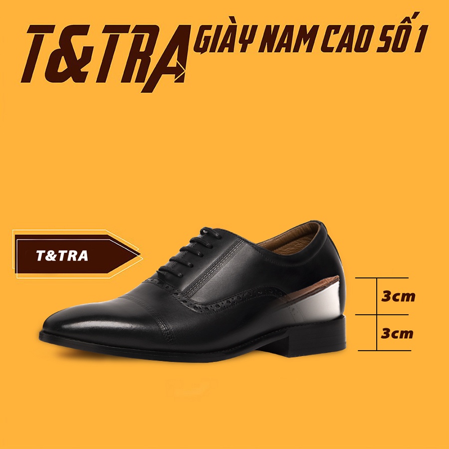 [ 6CM ] Giày Cao Nam T&amp;TRA A210Đ