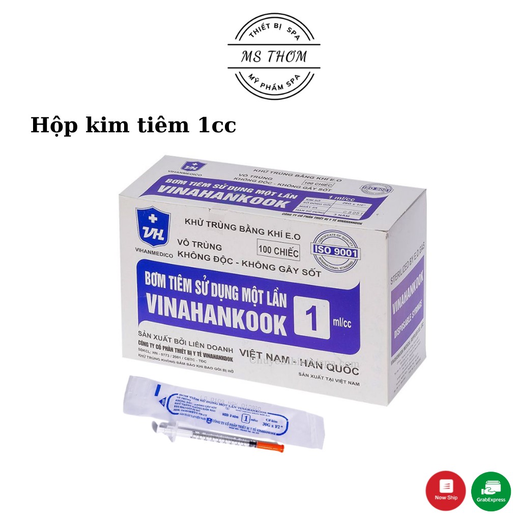 Kim tiêm vinahankook 1cc/ml  hàng Việt Nam