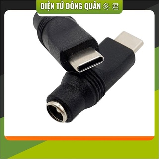 Đầu chuyển đổi dc 5.5x2.1mm sang usb type c