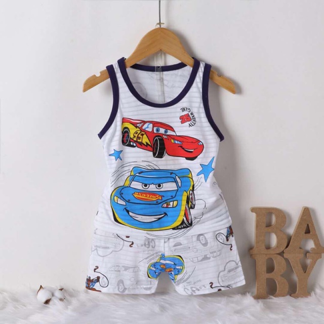 Bộ ba lỗ cotton tre