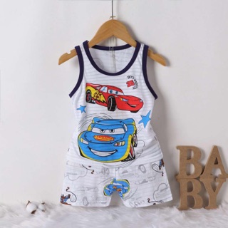 Bộ ba lỗ cotton tre