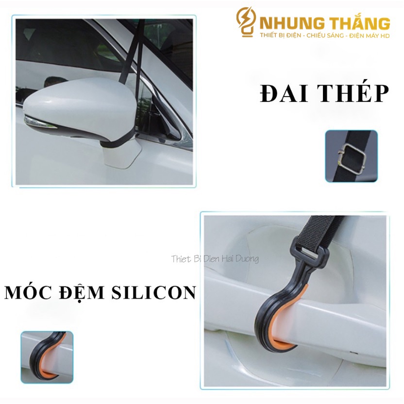 Ô Che Nắng Ô Tô - Dù Che Mưa Nắng Xe Hơi Cao Cấp - Dài 4.2m,4.6m - Giảm Nóng Hiệu Quả - Đóng Mở Bằng Tay - Màu Random