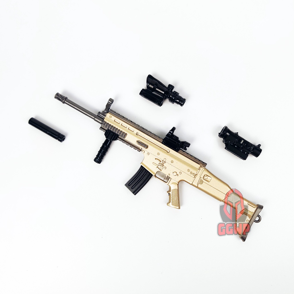 Mô hình Scar-L Full phụ kiện PUBG 18cm