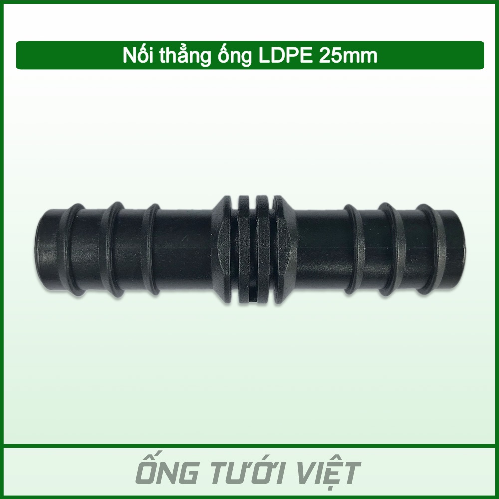 Nối thẳng ống LDPE 25mm | Phụ kiện ống LDPE dùng cho hệ thống tưới