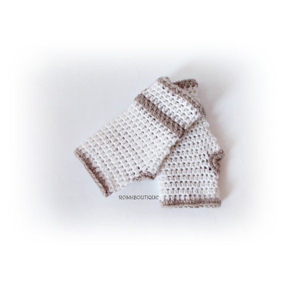 [Handmade- G3] Găng tay handmade - Găng tay len móc tay không ngón trang nhã cho mùa đông này
