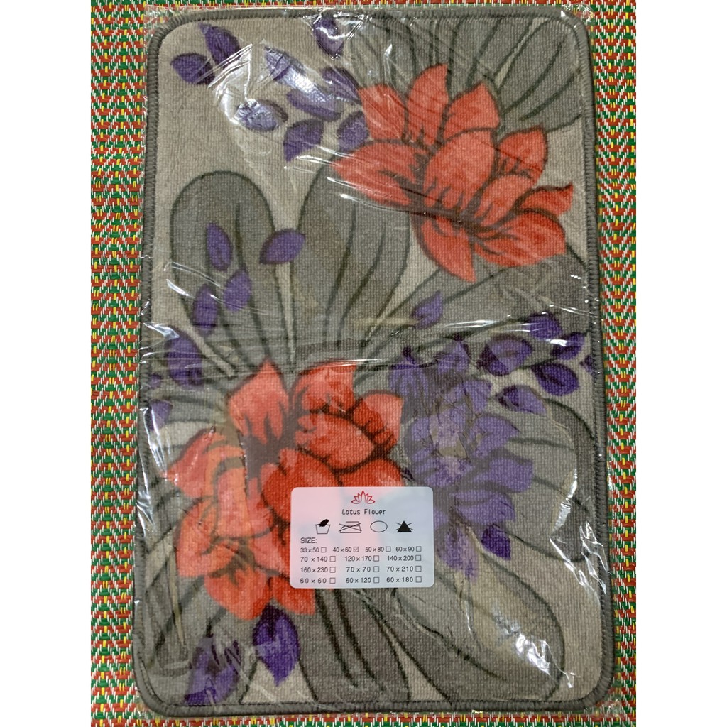 THẢM LAU CHÂN CAO CÂP HOẠ TIẾT 3D size  40*60 CM