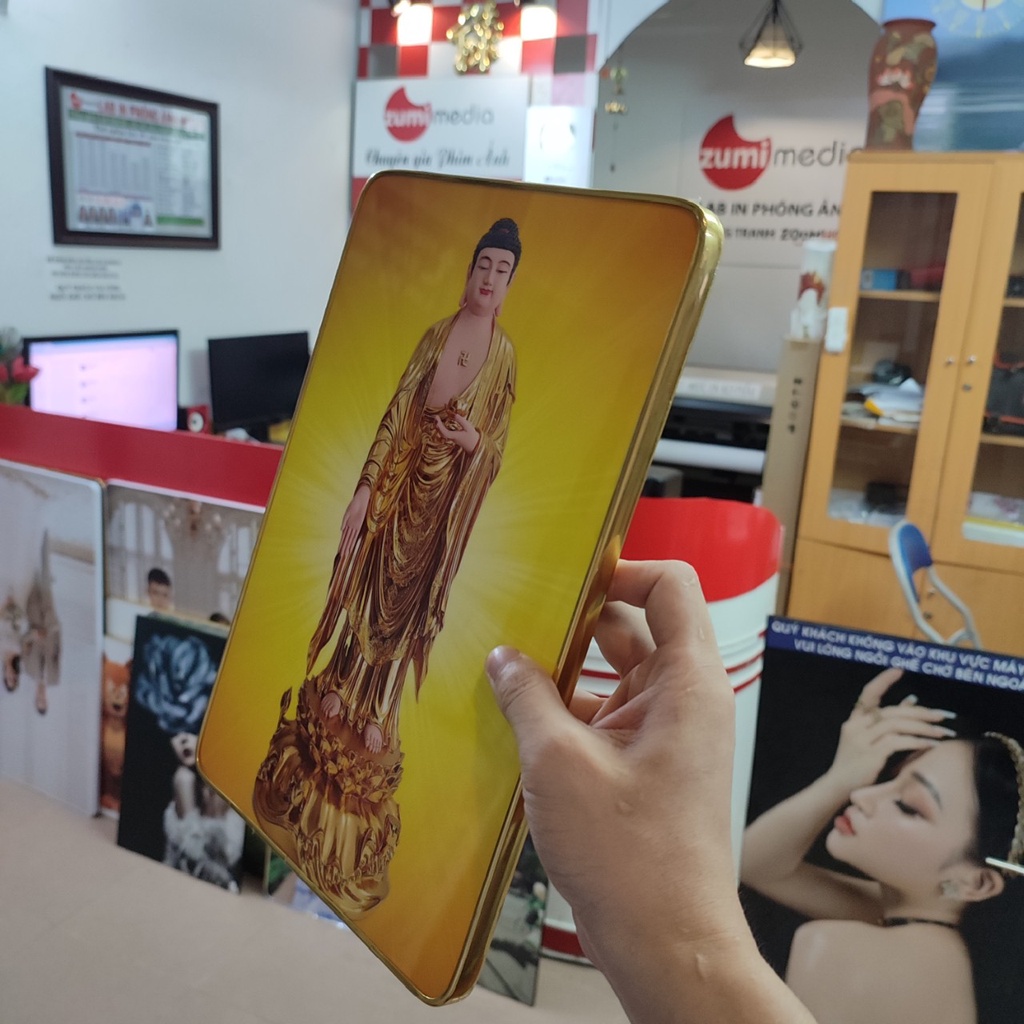Ảnh Phật A Di Đà, tráng gương siêu nét, siêu bóng
