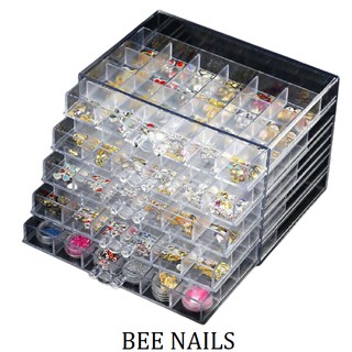 Khay đựng đá 5 tầng, khay đựng phụ kiện nails 120 ô, khay 5 tầng đựng phụ kiện BEE NAILS shop