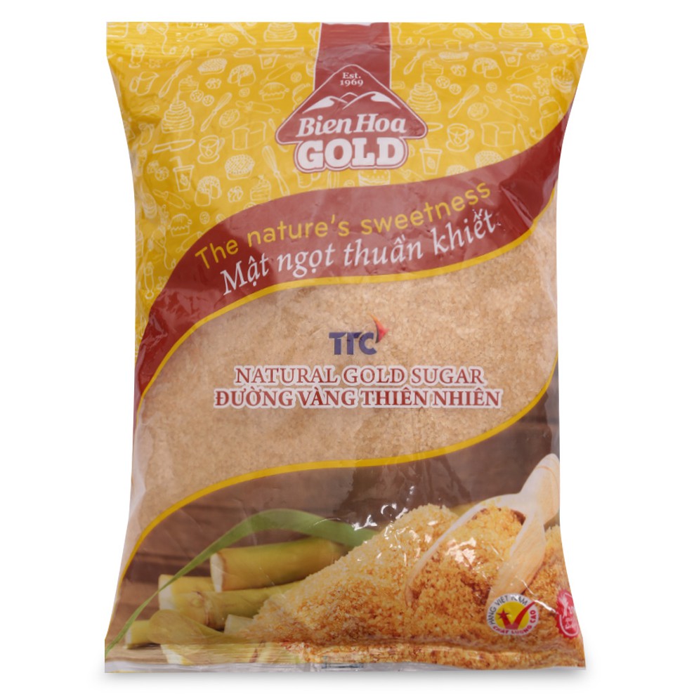 Đường Vàng Thiên Nhiên Biên Hòa Túi 1KG (Sale)
