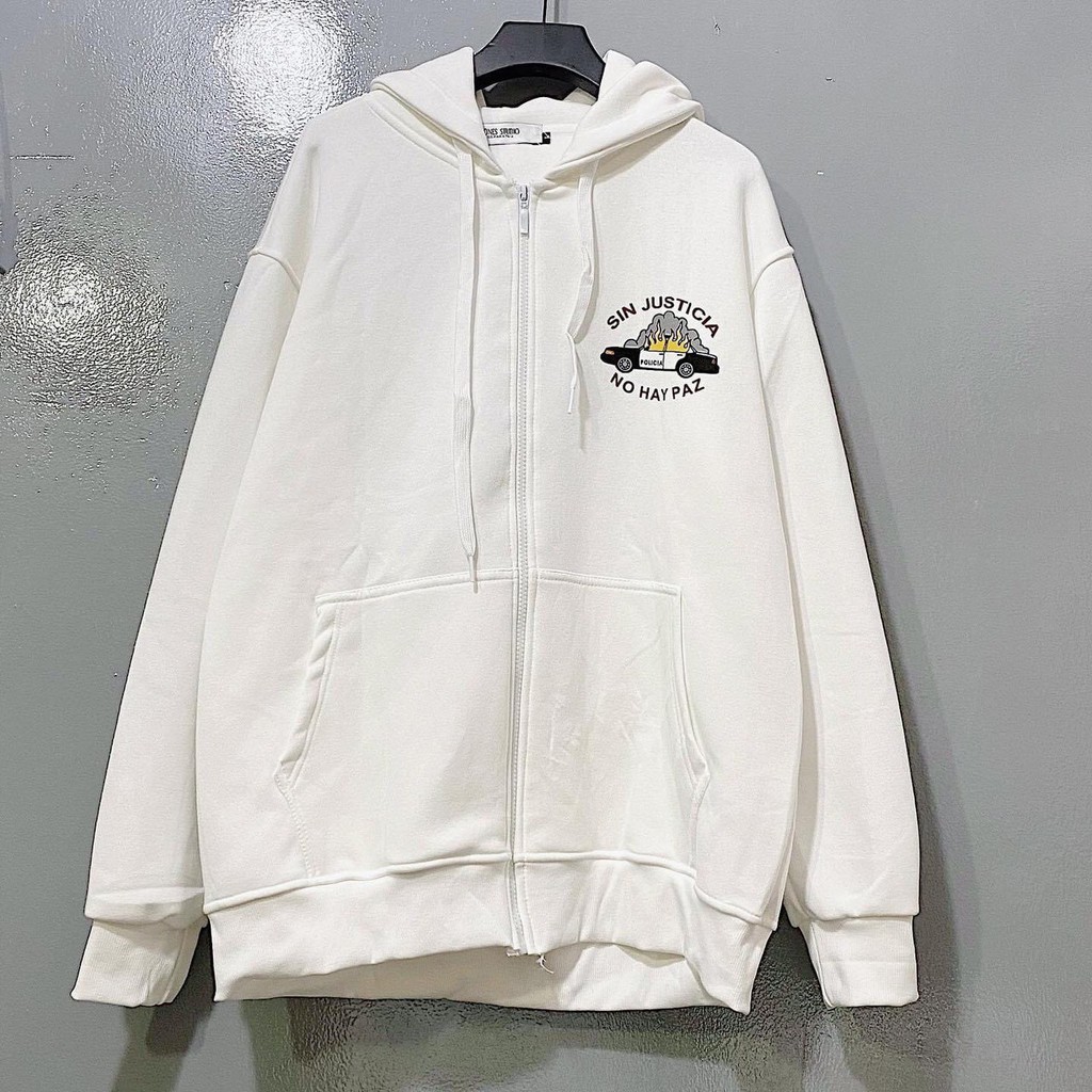 FREESHIP_ÁO HOODIE - ÁO KHOÁC NỈ NGOẠI Dây Kéo Sin Justicia (HD1190 - Ảnh Thật) | BigBuy360 - bigbuy360.vn