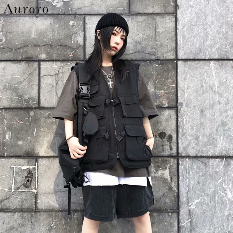 áo gile retro thời trang áo vest nữ unisex phong cách Hàn Quốc tank tóp nam chất đũi cao cấp trẻ tuổi khoác vest nữ