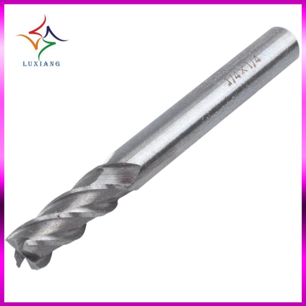 Mũi Phay 4 Rãnh 3-16mm, chất liệu thép gió, chuôi trụ