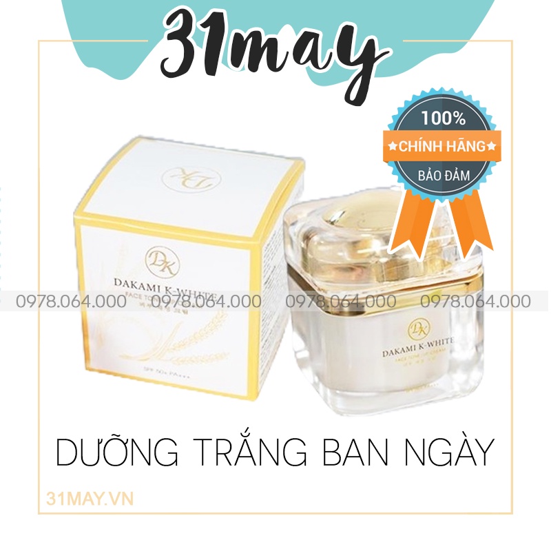 Kem Face Dakami K White Dưỡng Da Ban Ngày 3 In 1 Chính Hãng 30gr