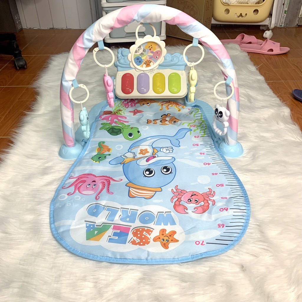 Thảm đàn piano cho bé nằm chơi phát nhạc hình thú ngộ nghĩnh, quà tặng đầy tháng thôi nôi - Mamuma Store