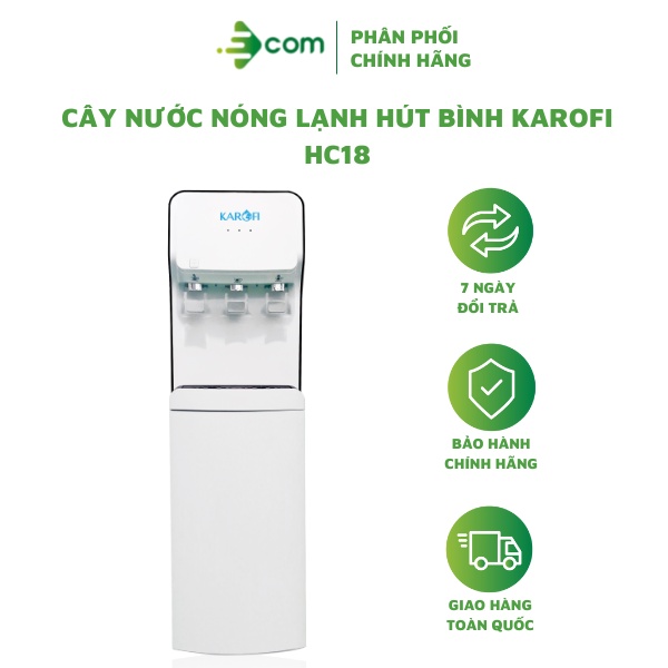 Cây nước nóng lạnh hút bình Karofi HC18