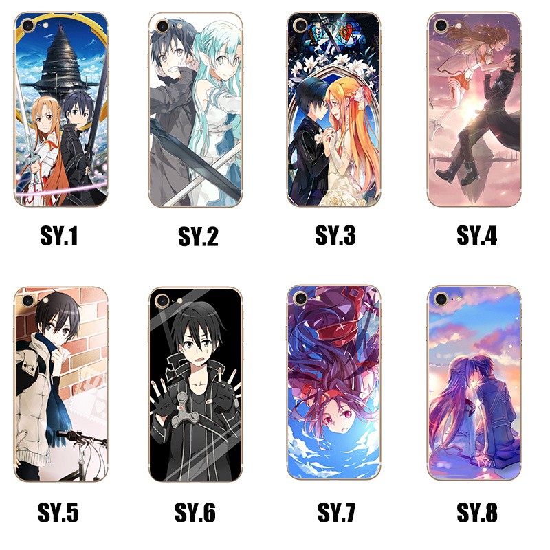 Ốp Điện Thoại In Hình Anime Sword Art Online Cho Samsung Oppo Apple Asus Sony Htc I 7 I 8