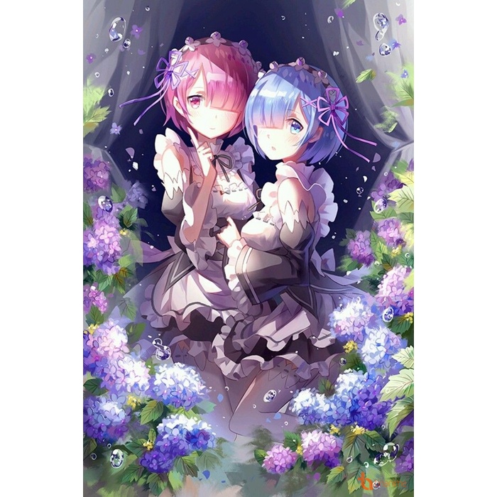 Poster 8 tấm Re:Zero kara Hajimeru Isekai Seikatsu khổ A3