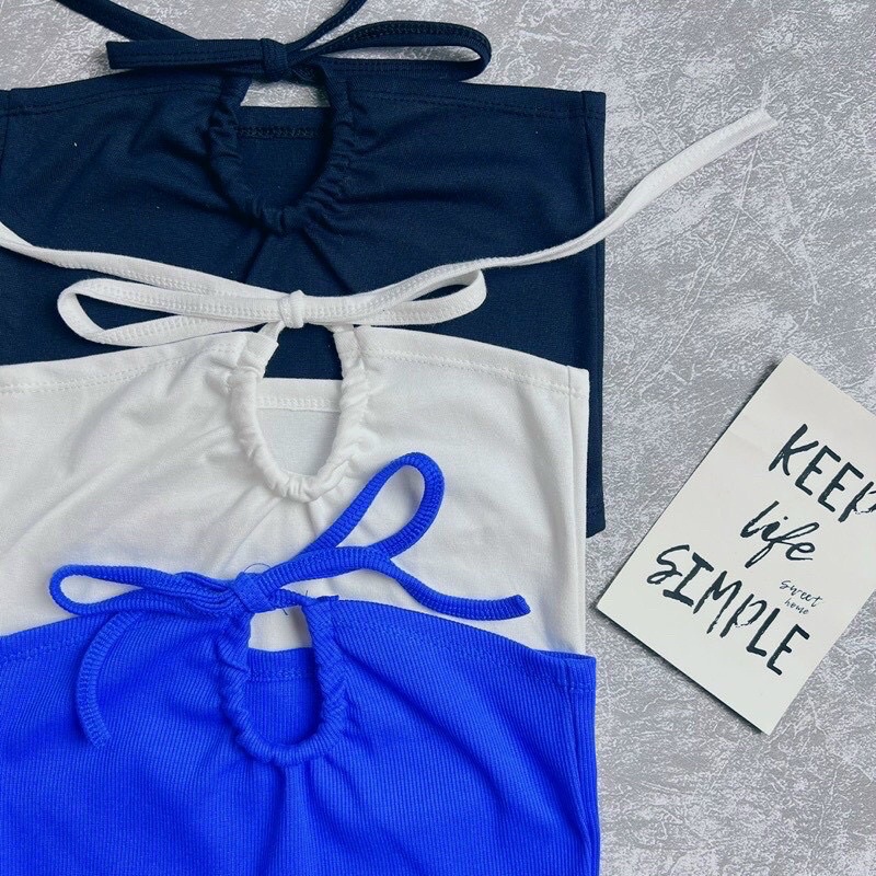 ÁO CỔ YẾM THUN GÂN