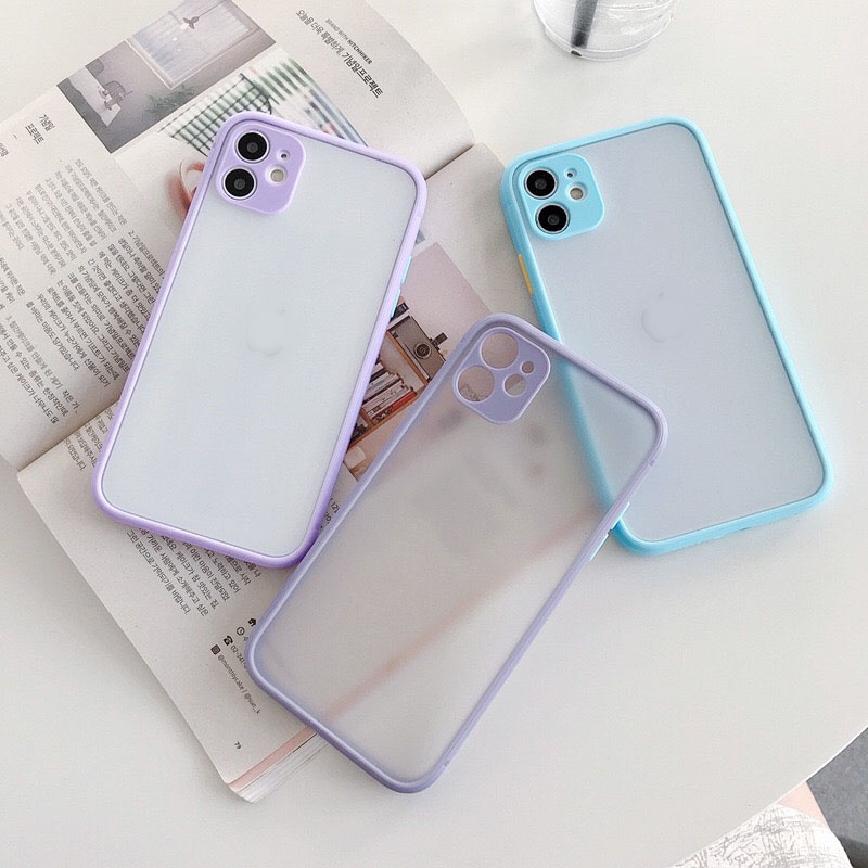 Ốp lưng iphone - Ốp iphone cạnh vuông viền màu dẻo iphone 5/5s/6/6plus/6s/6s plus/6/7/7plus/8/8plus/x/xs/xs max/11/11pro