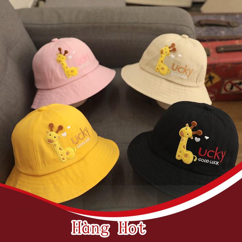 Nón tai bèo in hình hươu cao cổ đáng yêu cho bé