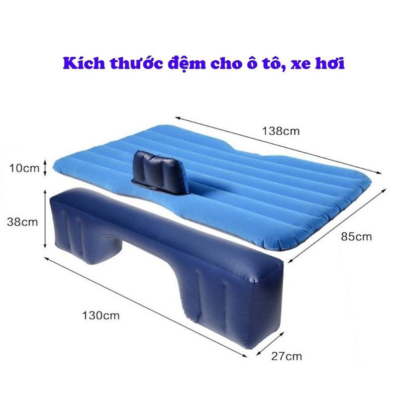 Đệm Hơi Ô Tô Cao Cấp Tặng Bơm Điện Đi Kèm
