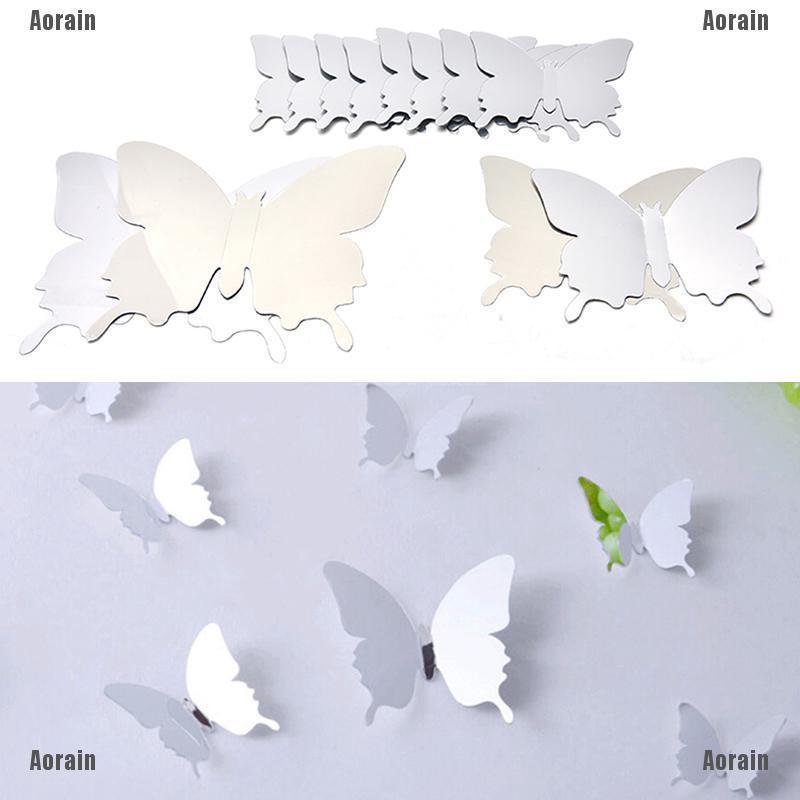 Miếng Dán Trang Trí Tường Hình Bướm 3d