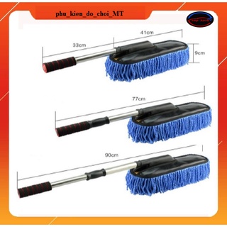 Chổi nano lau rửa xe ô tô chuyên dụng - cán kéo dài