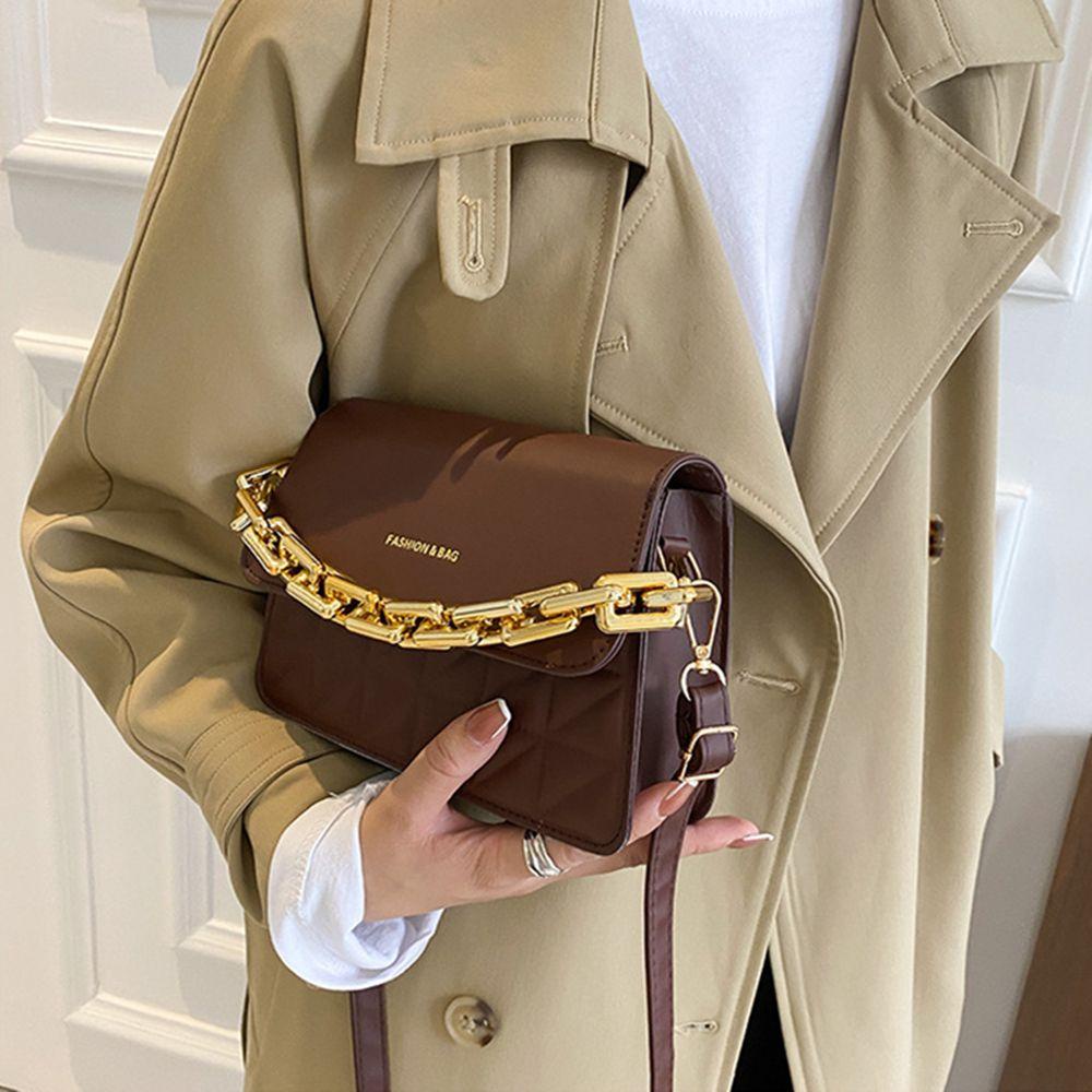 Túi Đeo Chéo Da PU Màu Cầu Vồng Thời Trang Cho Nữ