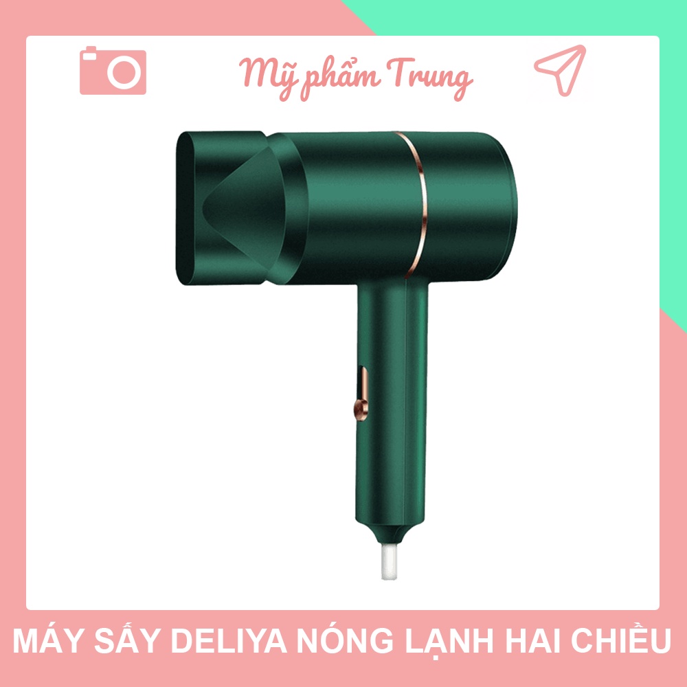 Máy Sấy Tóc Gia Đình Deliya 2 Chiều Nóng Lạnh Cao Cấp Công Suất 2200W - Tạo Kiểu Chuyên Nghiệp