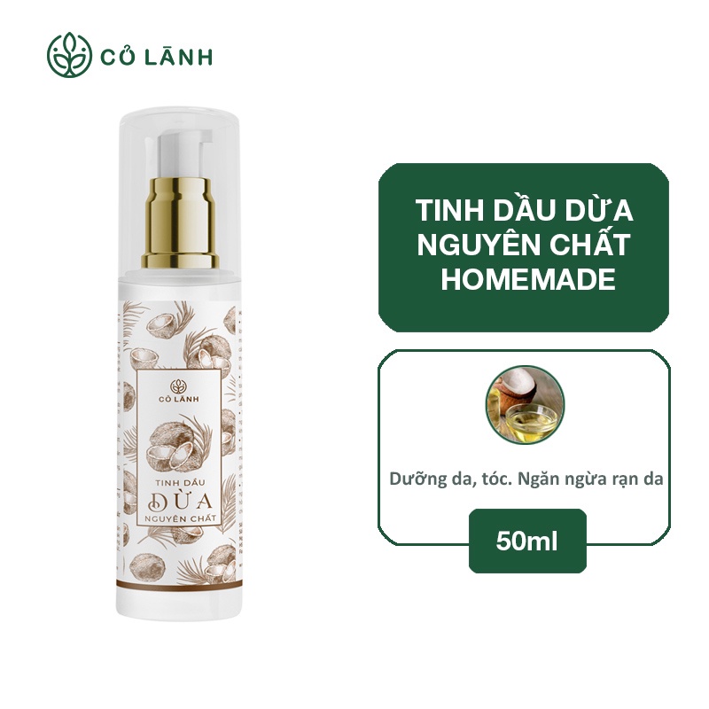 Tinh Dầu Dừa Cỏ Lành 50ml Chăm sóc da cho cả Mẹ và Bé