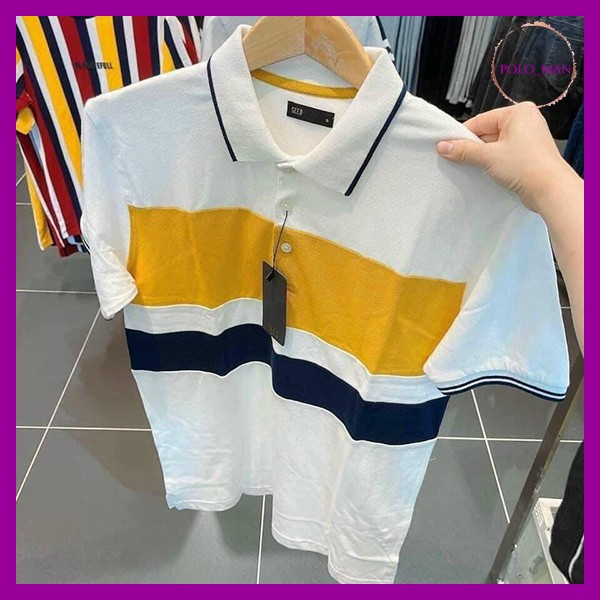 Áo polo nam thun có cổ cao cấp seed cotton da cá thấm hút mồ hôi bo len tay hiện đại trẻ trung BAVATU | BigBuy360 - bigbuy360.vn