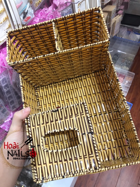 Giỏ mây đa năng, đựng đồ nail... - Phụ kiện Nail Giá Rẻ